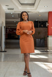Brown london times dress