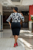 Black ivory dress suit
