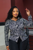 SA Zebra Print Top