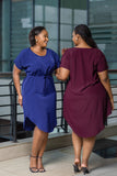 SA maroon shift dress
