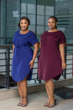 SA maroon shift dress