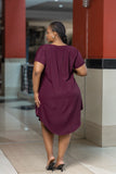 SA maroon shift dress