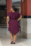 SA maroon shift dress