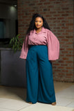 SA Mesa Rose Puff Sleeved top