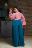 SA Mesa Rose Puff Sleeved top