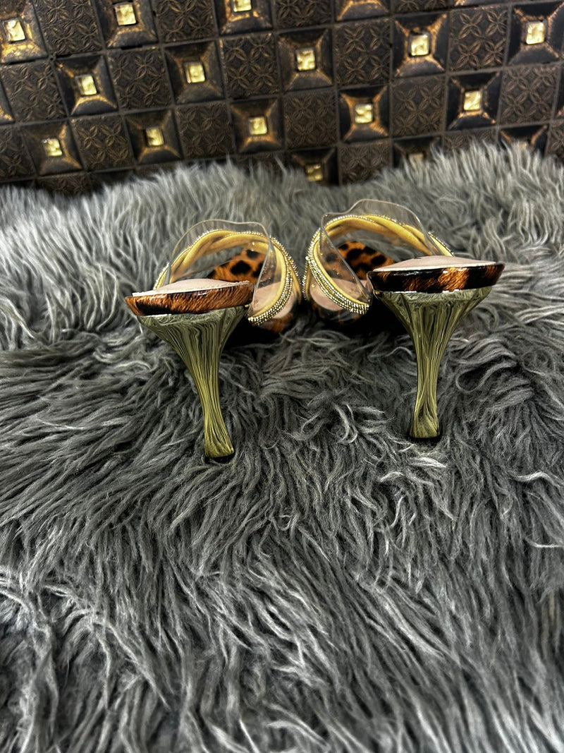 Cheetah Print Open Heel