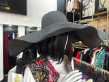 Black Straw Women Summer Hat