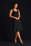 Lara Skater Dress - Black