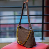 Coffee Vernika Shoulder Handbag