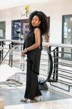 Halter Neck Set-Black(Pants)