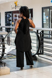 Halter Neck Set-Black(Pants)