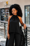 Halter Neck Set-Black(top)