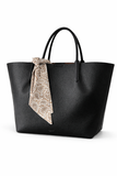 Wide Black Tote Bag