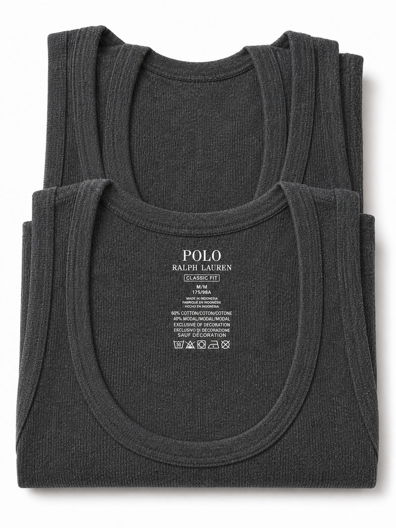 Grey mens cotton vest