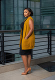 Mustard Short sleeved cardigan