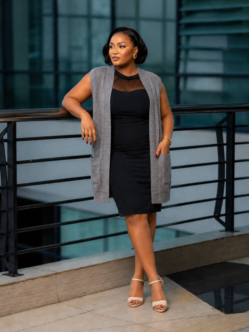 Nude Short sleeved cardigan - Sarai Afrique