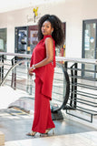 Halter Neck Set-Red (top)