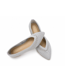 Silver flat shoe