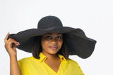 Black Straw Women Summer Hat - Sarai Afrique