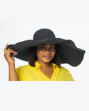 Black Straw Women Summer Hat