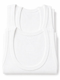 White mens cotton vest