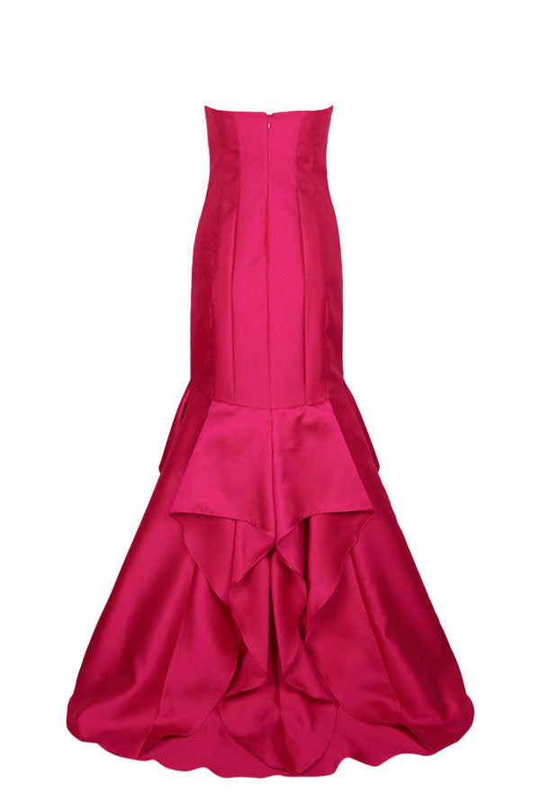 Fuchsia Strapless Gown. , Dress, fuchsia, Gown, July collection, sleeveless,- Sarai Afrique