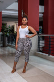 Animal print 3/4 pants , ,- Sarai Afrique