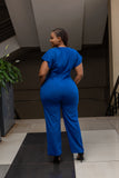 Blue jumpsuit