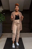 Beige long sweater