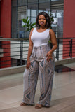 Tan blue palazzo , Palazzo, pants,- Sarai Afrique