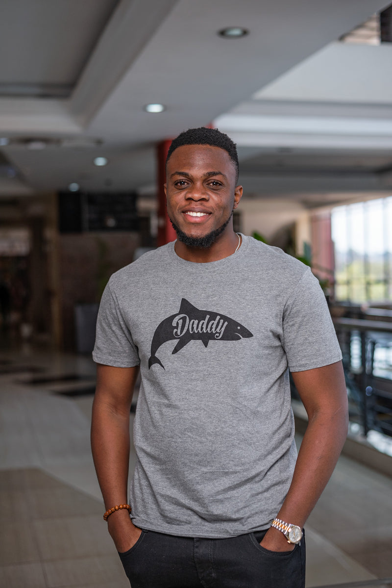 Daddy shark tshirt men , men wear,- Sarai Afrique