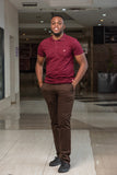 Brown khaki pants men , men wear,- Sarai Afrique