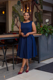 Navy blue Aline dress Crush