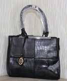 Leather gold strap bag , Bag,- Sarai Afrique