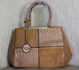 Leather gold strap bag , Bag,- Sarai Afrique