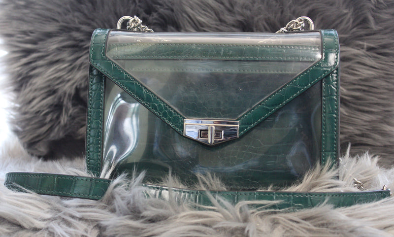 Green clear chain bag , Bag,- Sarai Afrique
