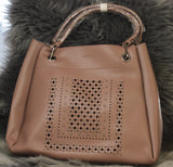 Studded patterned bag , Bag,- Sarai Afrique