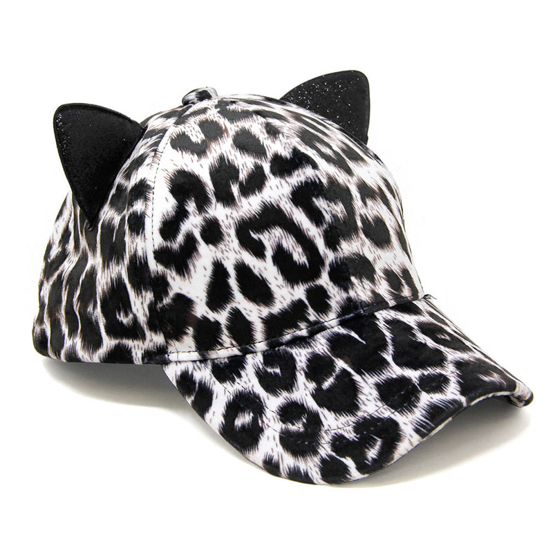 Leopard print kitty cap , hats,- Sarai Afrique