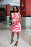 Pink ivory dress-sarai afrique