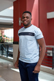 Light blue navy tshirt-sarai afrique