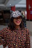 Leopard print kitty cap , hats,- Sarai Afrique