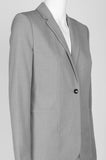 One Button Light Grey Jacket , 50% Off, Gray, Jacket,- Sarai Afrique