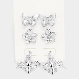 Butterfly earring set